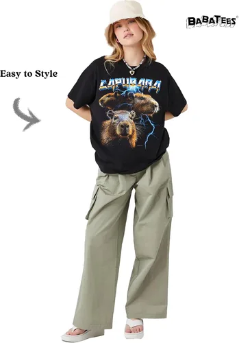 Vista 4 de Epic Animal Heavy Metal 80s Camiseta negra - 100% algodón - para hombre y mujer