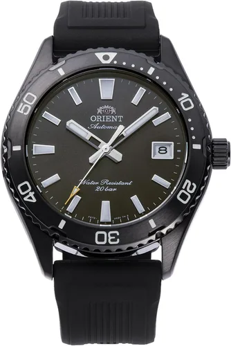 Vista 7 de Orient Sports Mako 40 mm – AC0Q Men's Automatic Manual Winding Waterproof Watch Plateado