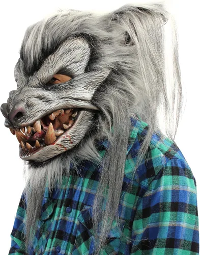 Vista 2 de Zagone Studios - Máscara de lobo hombre lobo