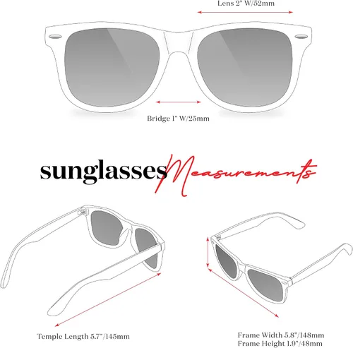Vista 6 de Retro Rewind Gafas de sol vintage de lunares para mujer UV400
