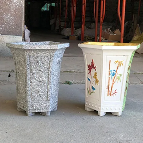 Vista 3 de HANABASS Moldes para macetas de hormigón para decoración del hogar, molde hexagonal para macetas de hormigón para plantas suculentas, resina epoxi