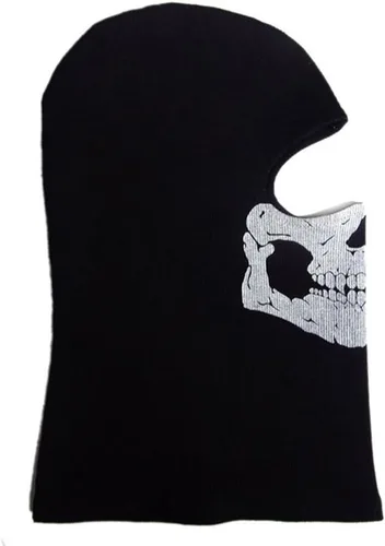 Vista 4 de Pasamontañas Nuoxinus, resistente al viento, máscara de esquí, color negro, máscara de cara completa, máscara para motocicleta, talla única