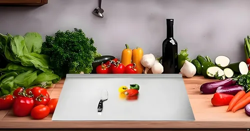 Vista 12 de Tablas de cortar de acero inoxidable 316, tablas de cortar para cocinas, tabla de cortar grande, esta tabla de cortar de cocina mide