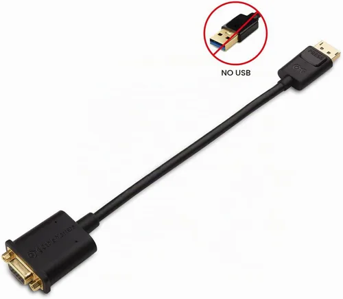 Vista 2 de Cable Matters Adaptador DisplayPort a VGA, adaptador DP a VGA