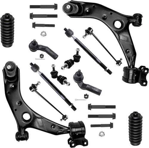 Vista 65 de Detroit Axle - Kit de extremo delantero para Hyundai Sonata XG350 XG300 Kia Optima, 2 brazos de control superiores con juntas de bola, 2 brazos