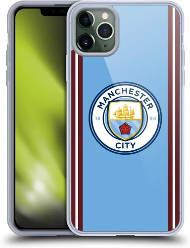 Vista 92 de Head Case Designs Funda de gel con licencia oficial del Manchester City Man City FC Away 2022/23 [protección de grado militar] compatible con Apple