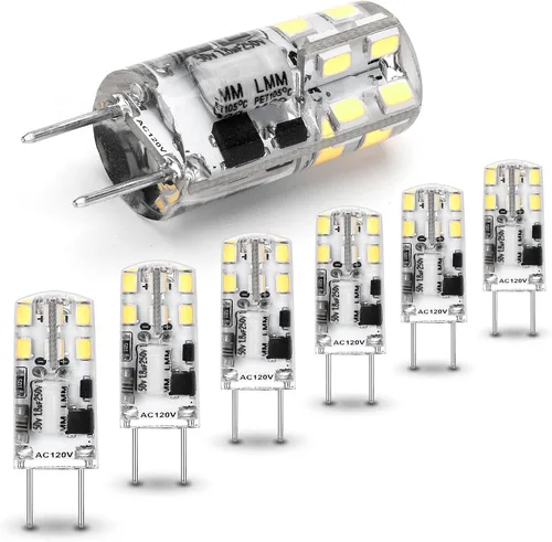 Vista 11 de AC100-240V T4 JC tipo GY6.35/G6.35 base bi-pin blanco cálido 2700K 5W 500lm