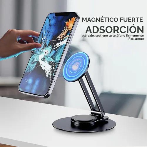 Vista 2 de CreaDream Soporte magnético para teléfono para escritorio, soporte