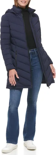 Vista 4 de Calvin Klein Women's Chevron Quilting Casual Lightweight Jacket