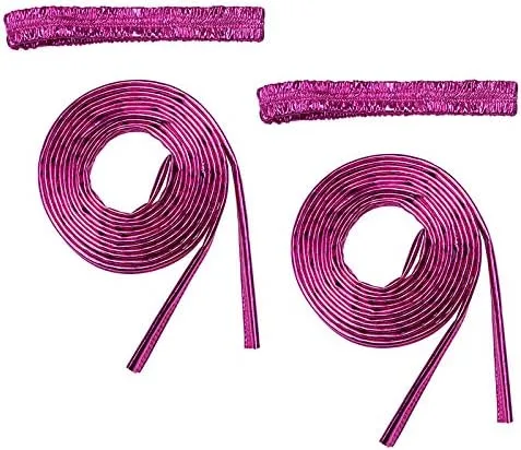 Vista 2 de Envolturas de piernas metálicas brillantes para mujer para Raves, baile, festivales de música, desgaste del club