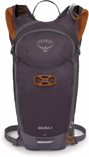 Vista 6 de Osprey Salida 8L Mochila de ciclismo para mujer con depósito hidráulico, color gris Space Travel Space Travel Gris