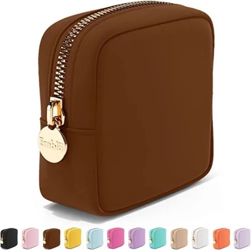 Vista 33 de Bolsa de Maquillaje de Viaje Embla Bolsa de Artículos de Aseo de Viaje, Negro, Mini, Mini