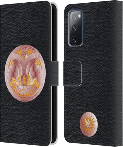 Vista 227 de Head Case Designs Officially Licensed WWE Cruiserweight Champion Title Belts Leather Wallet Case Compatible with Samsung Galaxy A07 4G Campeón