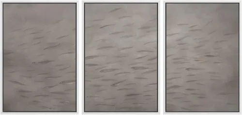 Vista 24 de SIGNWIN Lienzo enmarcado para pared, juego de arte dramático de cielo tormentoso, ilustraciones de paisaje nuboso Moody, arte moderno decorativo