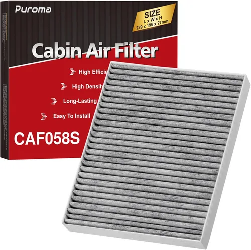 Vista 21 de Puroma Filtro de aire de cabina Carbón activado para CP930 CF10930 CAF1869P