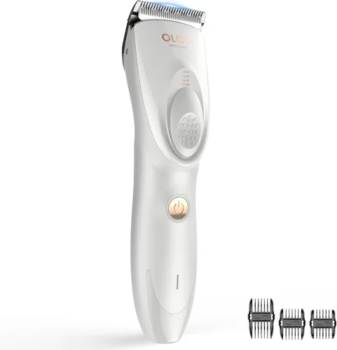 Vista 10 de Cortapelos para hombres, kit de cortapelos inalámbrico, ajuste ajustable de 4 longitudes, ajustes de 2 velocidades, cabezales de cuchilla