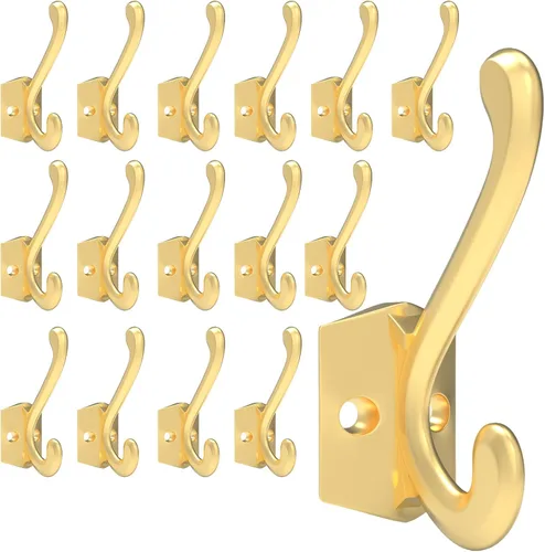 Vista 19 de CBWLWJ Paquete de 16 ganchos de pared resistentes para colgar en la pared, para sala de estar, baño, cocina, para abrigo, bolsa, bufanda, toalla