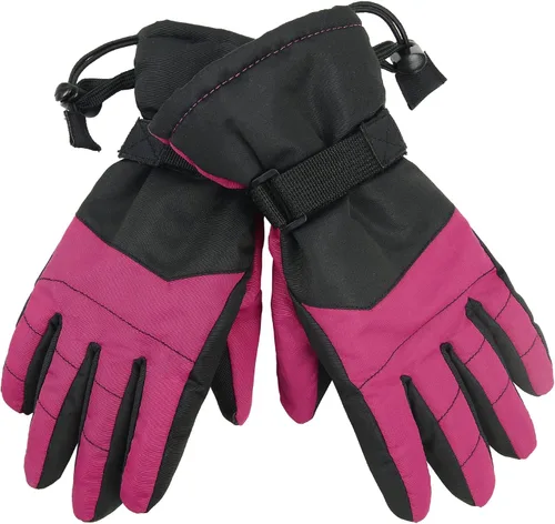 Vista 3 de American Trends Guantes de nieve para niños, guantes de invierno impermeables, guantes de esquí para niños y niñas, clima frío, guantes de snowboard