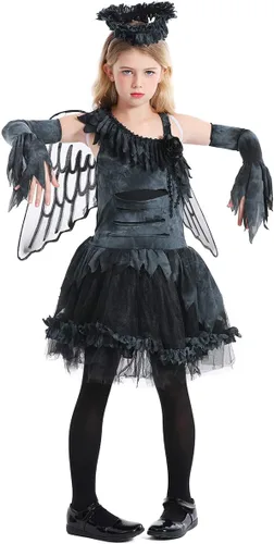 Vista 3 de Seasons Disfraz de ángel caído para niñas (10-12)