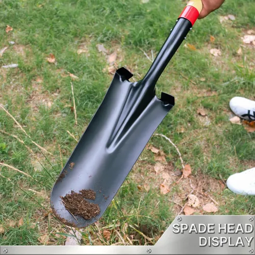 Vista 9 de VNIMTI Pala, Pala de Trasplante, Pala de Drenaje, Palas para Excavar, Pala Sharp Shooter o Pala, 45 Pulgadas, Empuñadura en D de Acero, Mango
