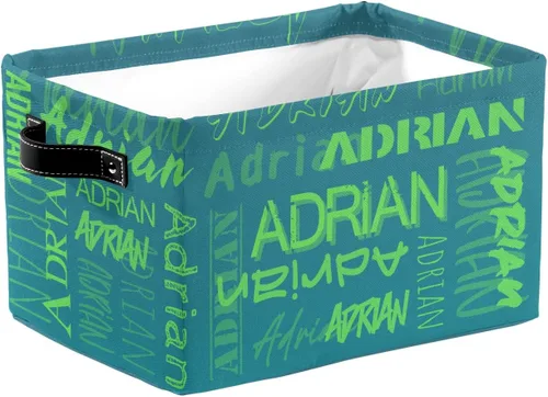 Vista 8 de Contenedores de almacenamiento personalizados con nombre para niños, canastas organizadoras con asas para organizar juguetes de niños y niñas