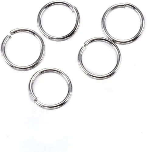 Vista 63 de HDSupplies 100 piezas - 4mm de argollas de acero inoxidable 304 de tono negro - Calibre 22 (espesor de 0.6mm)
