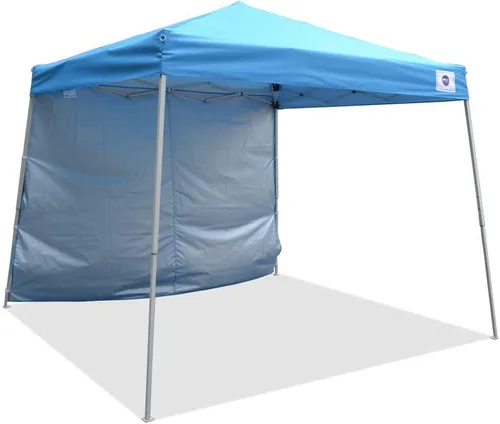 Vista 5 de Impact Canopy Carpa Desplegable con Patas Inclinadas de 10 x 10 Pies, Caqui - Sin Pared Lateral
