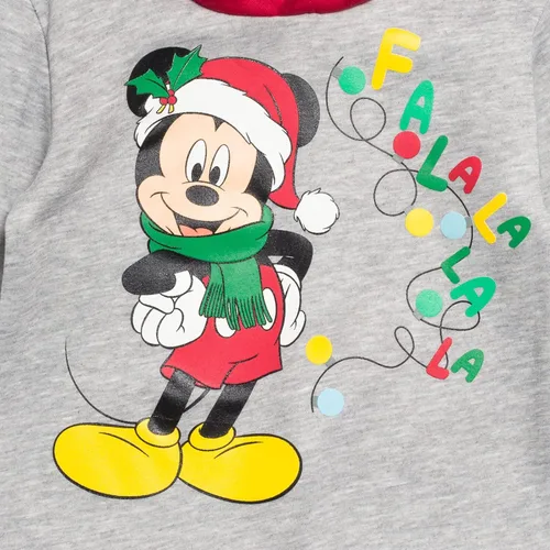 Vista 4 de Disney Mickey Mouse - Conjunto de sudadera con capucha y pantalones de forro polar para niños grandes