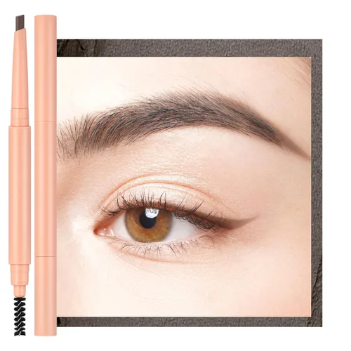 Vista 12 de Oulac Lápiz de cejas rubio, barra retráctil impermeable para cejas con cepillo, de larga duración, resistente a las manchas, vegano y libre