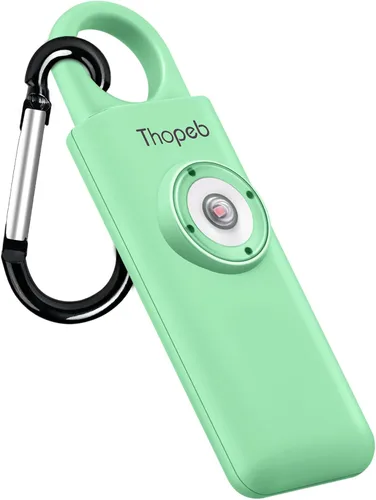 Vista 14 de La alarma de seguridad personal original para mujeres por mujeres, sonido de sirena fuerte, luz LED estroboscópica SOS, ten seguridad con la alarma