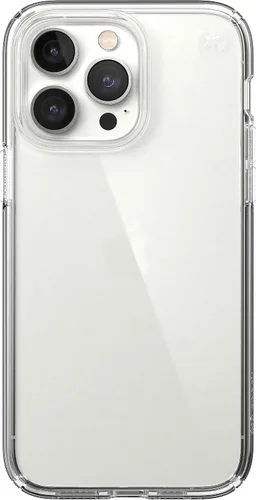 Vista 7 de Speck Funda transparente para iPhone 14 Pro Max, protección contra caídas, resistente a los arañazos, funda delgada de doble capa para iPhone 14 Pro