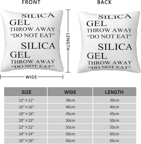 Vista 2 de Paquete de fundas de almohada de gel de sílice para sofá, hogar, cama, sala de estar, fundas de almohada decorativas de 16 x 16 pulgadas