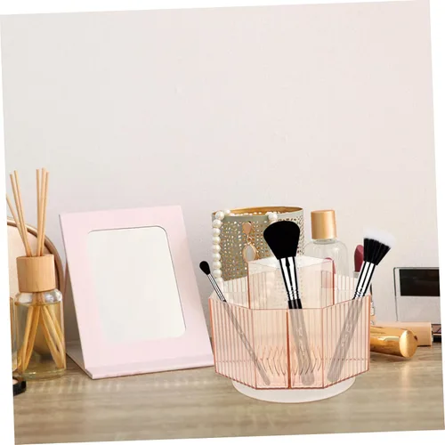 Vista 4 de DOITOOL Soporte para lápiz labial de maquillaje, organizador de brochas cosméticas de mesa, caja de almacenamiento