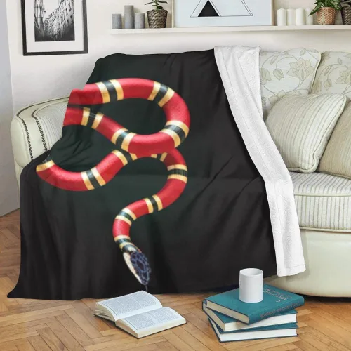 Vista 3 de Manta personalizada con nombre, texto, serpiente, suave, manta de forro polar para regalos (50 x 60 pulgadas)