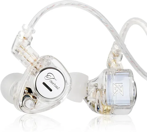 Vista 25 de KZ - Auriculares con monitor de oído con micrófono, auriculares de graves mejorados de alta fidelidad, IEMs de aislamiento de ruido, auriculares
