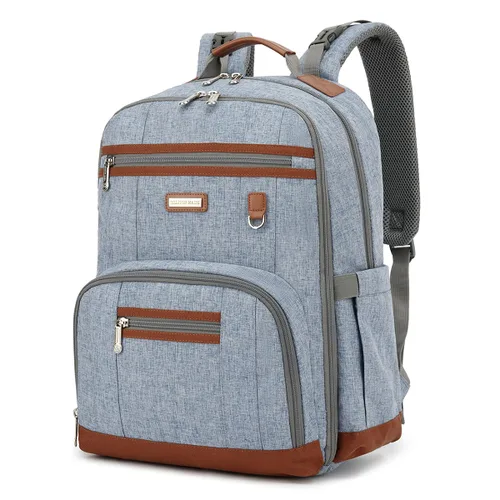 Vista 11 de BILLITON MSHI Mochila Bolsa para Pañales (Gris), Moderno