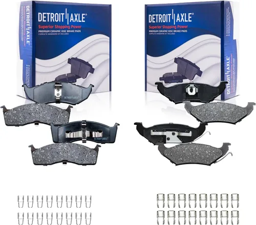 Vista 47 de Detroit Axle - Pastillas de freno para Avalanche Express Suburban Savana Yukon XL 1500 Chevy Tahoe GMC Cadillac Escalade, Pastillas de freno