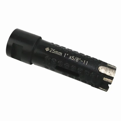 Vista 8 de Broca de núcleo seco de diamante soldada con láser de 1-1/4 "Broca de granito de 1 1/4 pulgadas para mármol, cuarzo, piedra dura