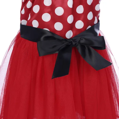 Vista 58 de IWEMEK - Maillot de ballet con diadema para niña con lunares, disfraz con diadema, leotardo