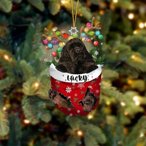 Vista 132 de Adorno de Navidad personalizado para perro Airedale Terrier en bolsillo de nieve, adorno para árbol de Navidad, idea de regalo para amantes