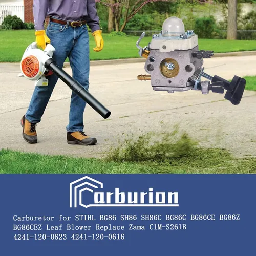 Vista 2 de Carburador BG86 de alta calidad para soplador de hojas STIHL SH86 SH86C BG86C BG86CE BG86Z BG86CEZ - Reemplazar Zama C1M-S261B 4241-120-0623