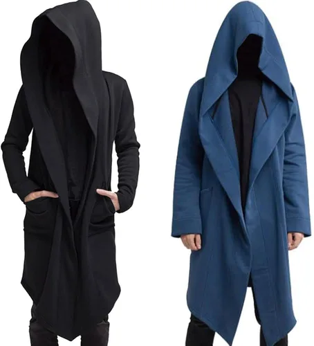 Vista 2 de FUGITIVE TREND Suéter de gabardina ligera, 100% algodón, tela ligera, hecha en México, Gris