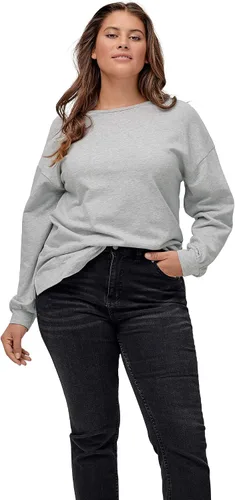 Vista 4 de ellos Sudadera tipo túnica de manga tipo blusón para mujer de talla grande