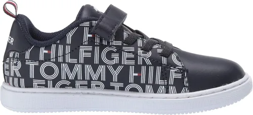 Vista 6 de Tommy Hilfiger Unisex-Niño Niños Th Iconic Court Logo Ps Sneaker
