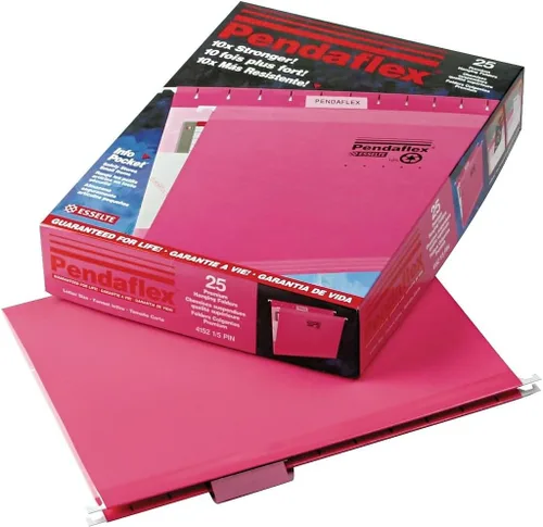 Vista 117 de Pendaflex carpetas de archivos colgantes reforzadas, Negro