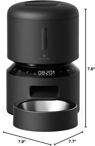 Vista 8 de PETLIBRO Comedero automático para gatos – Dispensador programable de alimentos para mascotas de 3 litros con almacenamiento hermético, control