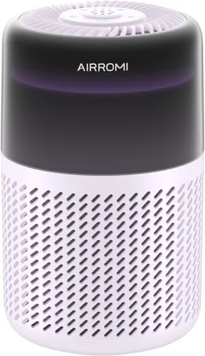 Vista 12 de Purificador de aire AIRROMI HEPA para dormitorio y hogar, purificador de aire para mascotas del hogar, elimina el olor a mascotas, olor a arena