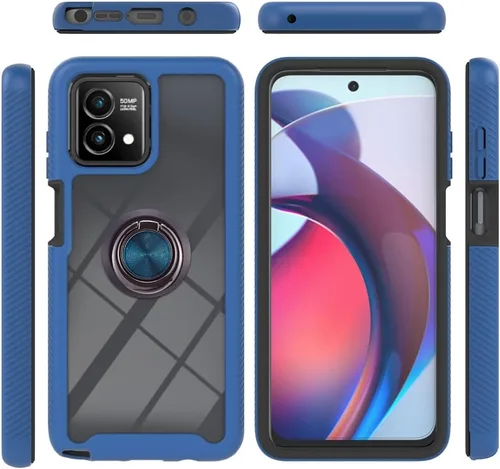 Vista 98 de Funda compatible con Xiaomi Poco X3 NFC, compatible con Xiaomi Poco X3 Pro/Poco X3 Ring Stand 3 en 1, color negro