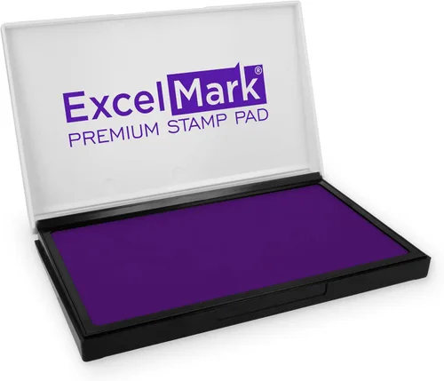 Vista 17 de ExcelMark - Almohadilla de tinta para sellos de goma 1-7/8 por 3-1/8 pulgadas - Negro