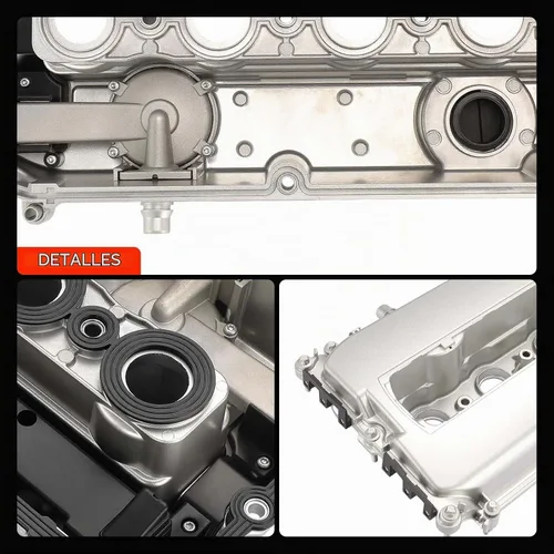 Vista 9 de A-Premium Kit de cubierta de válvula de motor compatible con Chevy Cruze, Sonic, Trax, Aveo, Aveo5, L4 1.6L 1.8L (tipo de aluminio mejorado)